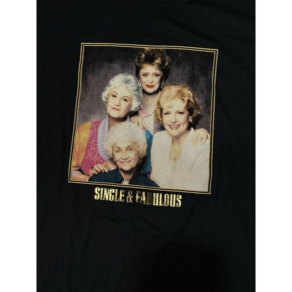 The Golden Girls Women’s Juniors XXL (19) Single & Fabulous T-shirt - Picture 6 of 6